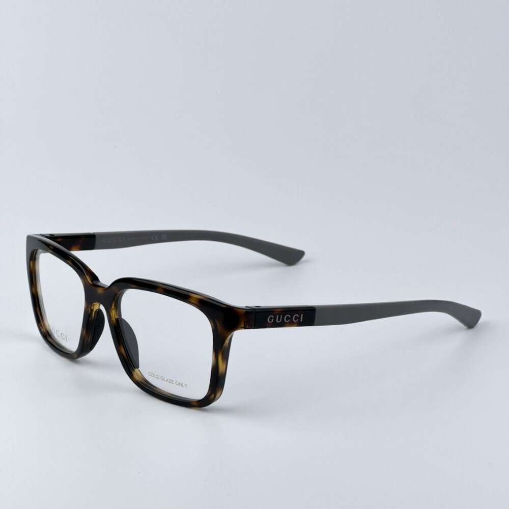 Gucci GG1738O 002 BRAND NEW Eyeglasses Havana Grey Unisex Square - Picture 4 of 9